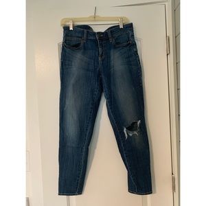 Gap premium skinny ankle jeans with zipper detail